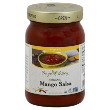 SAGE VALLEY: Salsa Mango Organic, 16 oz