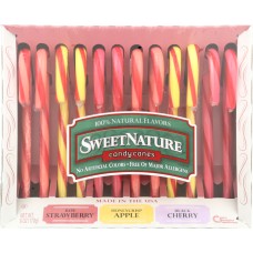 SWEETNATURE: Assorted Fruits Candy Canes, 6 oz