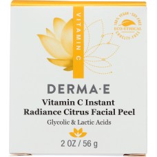 DERMA E: Vitamin C Instant Radiance Citrus Facial Peel, 2 OZ