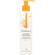 DERMA E: Very Clear Cleanser, 6 oz
