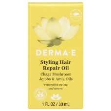 DERMA E: Styling Repair Hair Oil, 1 OZ