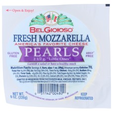 BELGIOIOSO: Fresh Mozzarella Pearl Cheese, 8 Oz