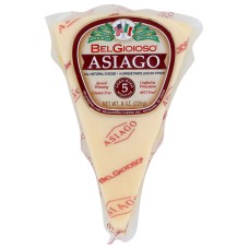 BELGIOIOSO: Asiago Wedge Cheese, 8 oz