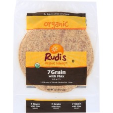 RUDIS: Organic 7 Grain with Flax Wraps, 13.10 oz