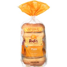 RUDIS: Plain Bagels, 15 oz