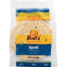 RUDIS: Organic Spelt Tortillas, 12 oz