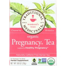 TRADITIONAL MEDICINALS: Organic Pregnancy Herbal Tea 16 Tea Bags, 0.99 oz