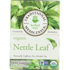 TRADITIONAL MEDICINALS: Organic Nettle Leaf Herbal Tea 16 Tea Bags, 1.13 oz