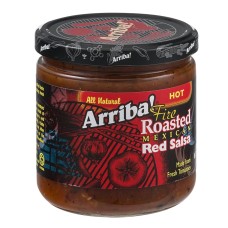 ARRIBA: Fire Roasted Hot Mexican Red Salsa, 16 Oz