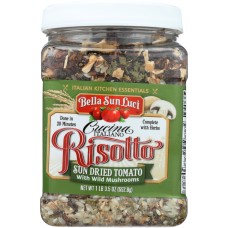 BELLA SUN LUCI: Risotto Sun Dried Tomato Wild Mushroom, 23 oz