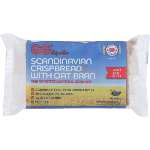 GG SCANDINAVIAN Crispbread with Oat Bran, 3.5 oz