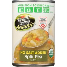 HEALTH VALLEY: No Salt Organic Split Pea Soup, 15 oz