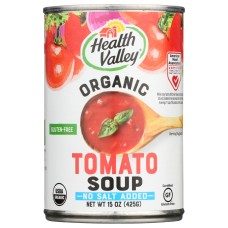 HEALTH VALLEY: Organic Tomato Soup No Salt Added, 15 Oz