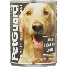 PETGUARD: Dog Adult Lamb & Brown Rice, 13.2 oz