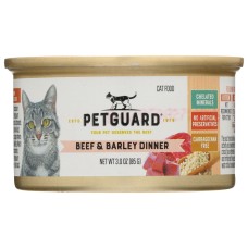 PETGUARD: Beef and Barley Dinner Cat Food, 3 oz