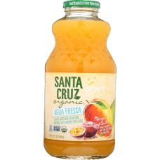 SANTA CRUZ: Fresca Agua Passion Fruit Organic, 32 oz