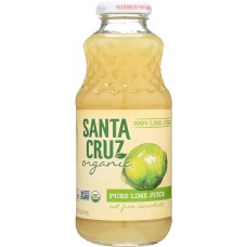 SANTA CRUZ: Organic Pure Lime Juice, 16 Oz