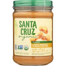 SANTA CRUZ: Peanut Butter Light Roasted Crunchy, 16 oz