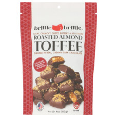 BRITTLE BRITTLE: Toffee Roasted Almond, 4 oz