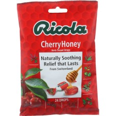 RICOLA: Natural Herb Throat Drop Cherry Honey 24 Piece, 3 oz