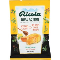 RICOLA: Cough Drops Honey Lemon, 19 pc