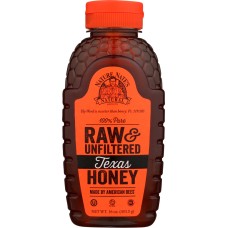 NATURE NATES: Raw Unfiltered Texas Honey, 16 oz
