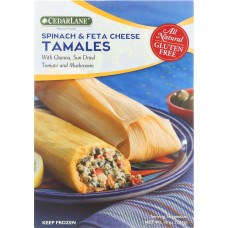 CEDARLANE: Gluten Free Tamales Spinach & Feta Cheese, 10 oz