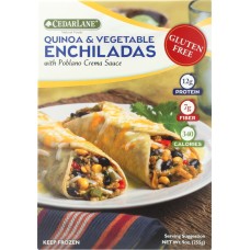 CEDARLANE: Natural Foods Quinoa & Vegetable Enchiladas, 9 oz