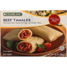 CEDARLANE: Gluten Free Beef Tamales, 10 oz