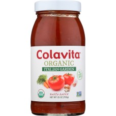 COLAVITA: Sauce Italian Garden Tomato Organic, 25 oz