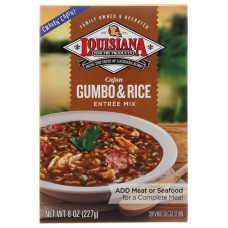 LOUISIANA FISH FRY: Mix Cajun Gumbo with Rice, 8 oz