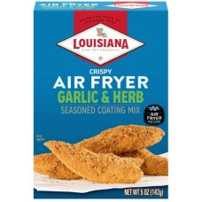 LOUISIANA FISH FRY: Mix Air Fry Garlic and Herb Coating, 5 oz