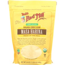 BOB'S RED MILL: Organic Golden Corn Flour Masa Harina, 24 oz