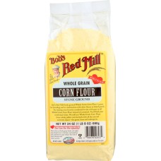 BOBS RED MILL:  Whole Grain Corn Flour, 24 oz