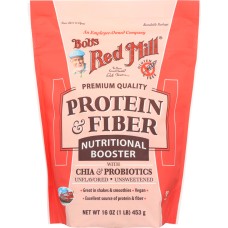 BOBS RED MILL: Protein & Fiber Nutritional Booster, 16 oz