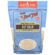 BOBS RED MILL: Gluten Free Oat Bran Hot Cereal, 16 oz