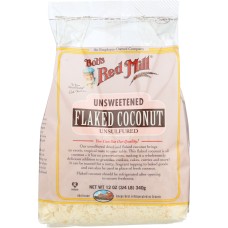 BOB'S RED MILL: Unsweetened Flaked Coconut, 12 oz