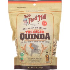 BOBS RED MILL: Organic Tricolor Quinoa Grain, 13 oz