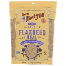 BOBS RED MILL: Premium Whole Ground Flaxseed Meal, 16 oz