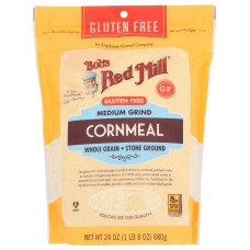 BOB'S RED MILL: Gluten Free Medium Grind Cornmeal, 24 oz