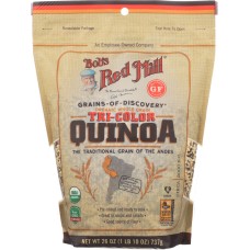 BOBS RED MILL: Organic Tri Color Quinoa Grain, 26 oz