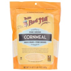 BOB'S RED MILL: Fine Grind Cornmeal, 24 oz