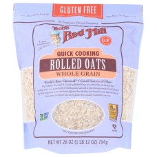 BOBS RED MILL: Oats Rolled Gluten Free, Quick Cook, 28 oz
