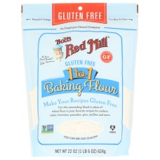BOBS RED MILL: Gluten Free 1 to 1 Baking Flour, 22 oz