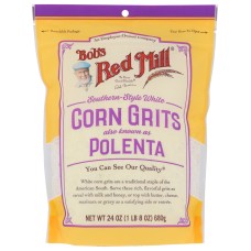 BOB'S RED MILL: Southern Style White Corn Grits, 24 oz