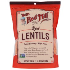BOBS RED MILL: Red Lentils, 27 oz