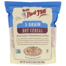 BOBS RED MILL: Cereal Hot 5 Grain, 34 oz