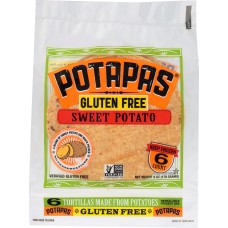 POTAPAS: Tortillas Sweet Potato Gluten Free, 6 oz