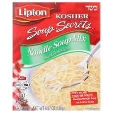 LIPTON - KOSHER: Soup Mix Noodle, 4.87 oz