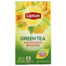 LIPTON: Mandarin Orange Green Tea, 20 pc